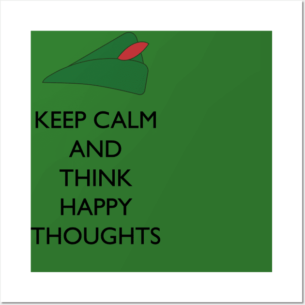 Happy Thoughts Wall Art by old_school_designs